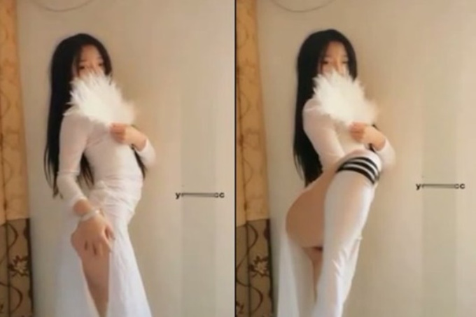 可爱越南小婊妹，穿传统服装清纯又诱人