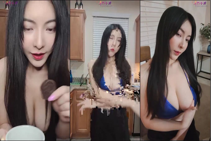 性感女主播教你吃奥利奥