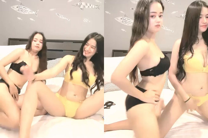 猛男兄弟双飞制服泰国姐妹花 豪乳完美身材